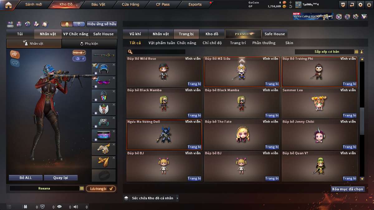 shop acc cf uy tin gia re